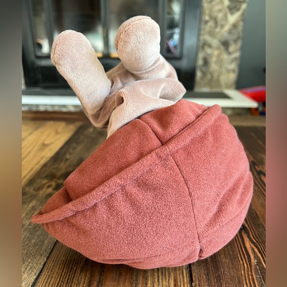 FOLKTAILS • Furry Folk Snail Puppet brown vintage plush hand plush Folkmanis - Picture 6 of 14